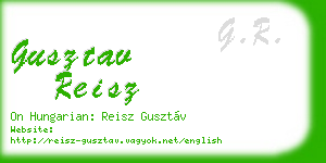 gusztav reisz business card